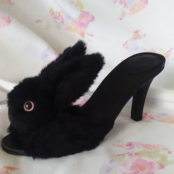 bunny slipper heels